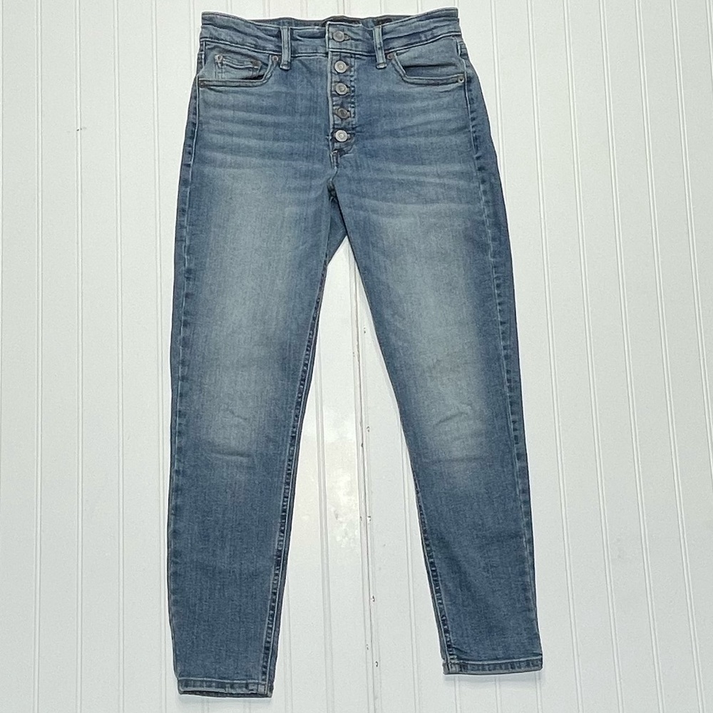 Lucky Brand NWOT Bridgette Button Fly Crop Skinny Jeans Size 2 - Picture 2 of 14